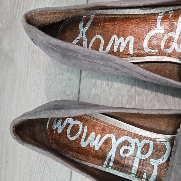 Sam Edelman Women Etiene Gray Suede Slip On Loafers Comfty Sz 7.5M - Picture 4 of 11